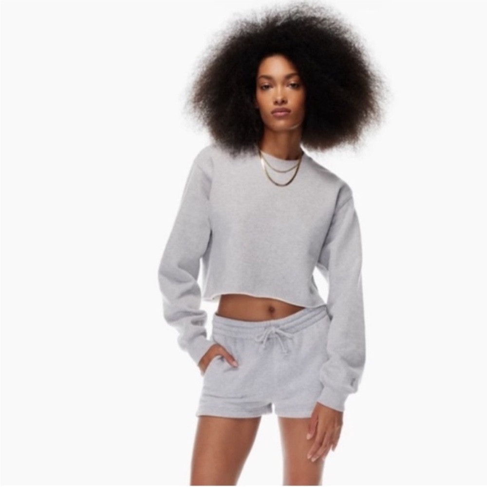 TNA CozyAF Fleece Cropped Sweater